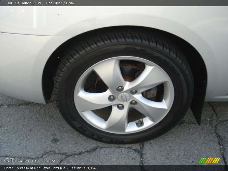 Fine Silver / Gray 2008 Kia Rondo EX V6