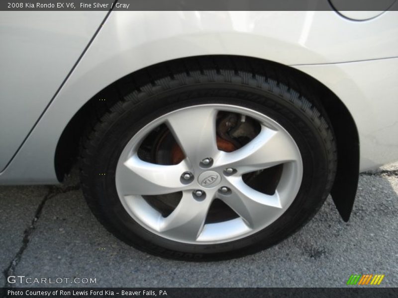 Fine Silver / Gray 2008 Kia Rondo EX V6