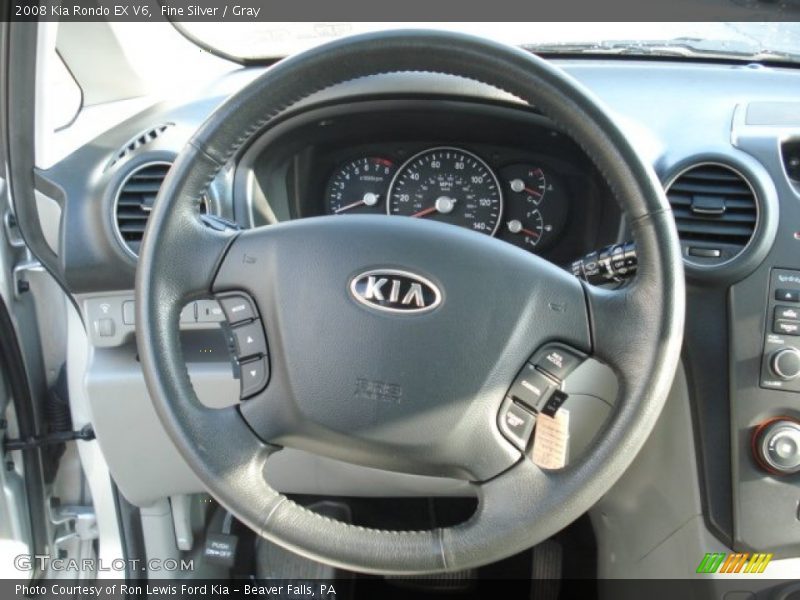 Fine Silver / Gray 2008 Kia Rondo EX V6