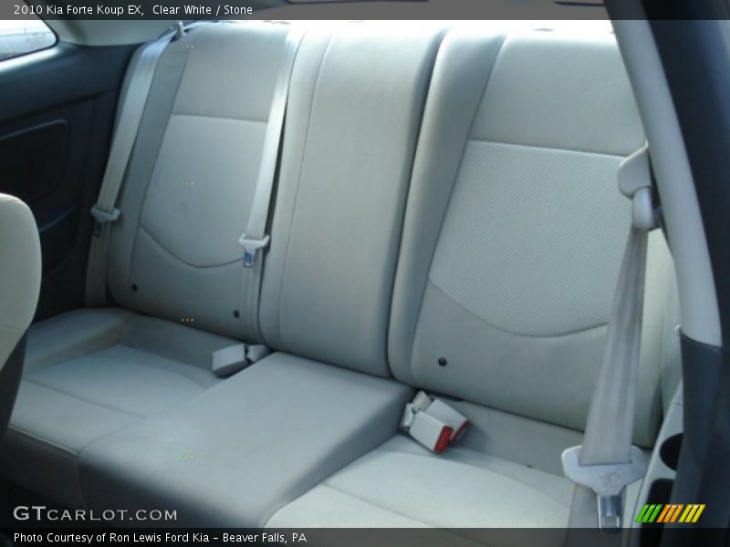 Clear White / Stone 2010 Kia Forte Koup EX