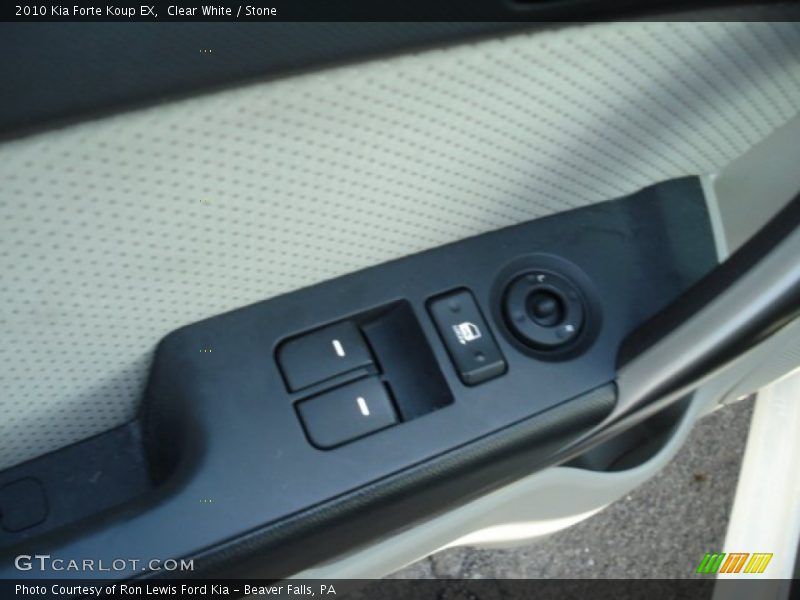 Clear White / Stone 2010 Kia Forte Koup EX