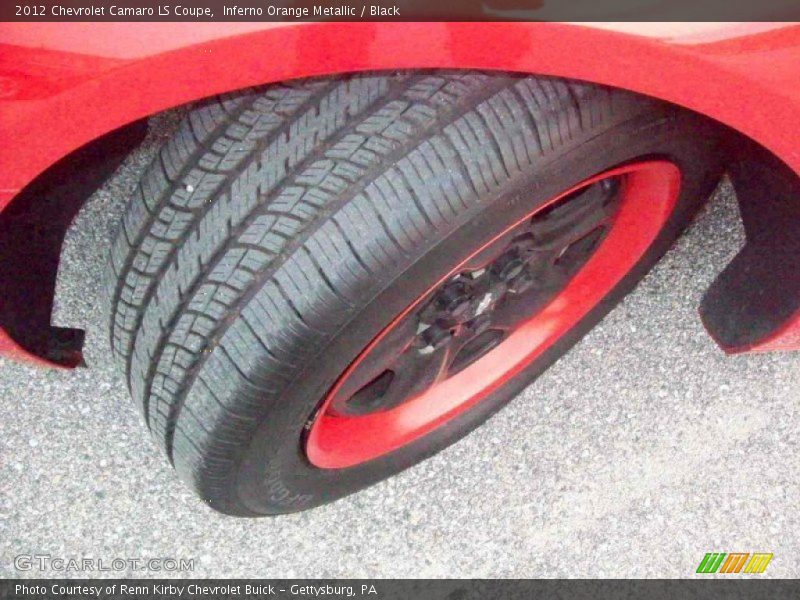 Inferno Orange Metallic / Black 2012 Chevrolet Camaro LS Coupe