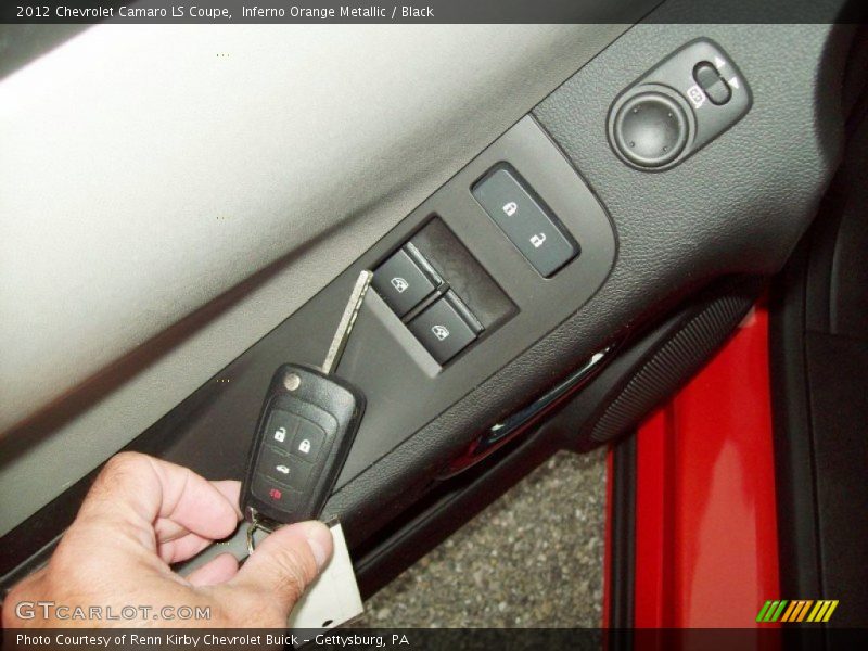 Inferno Orange Metallic / Black 2012 Chevrolet Camaro LS Coupe