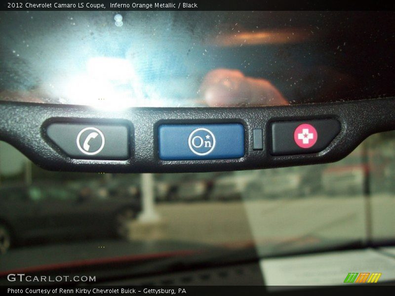 Inferno Orange Metallic / Black 2012 Chevrolet Camaro LS Coupe