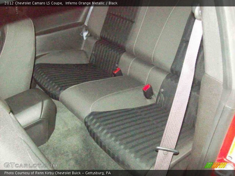 Rear Seat of 2012 Camaro LS Coupe