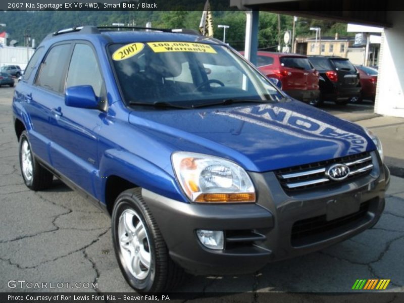 Smart Blue / Black 2007 Kia Sportage EX V6 4WD