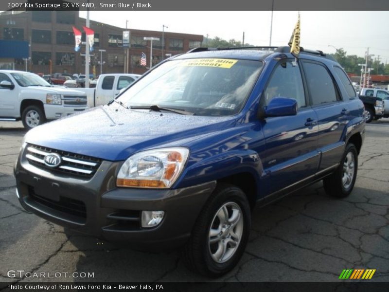 Smart Blue / Black 2007 Kia Sportage EX V6 4WD