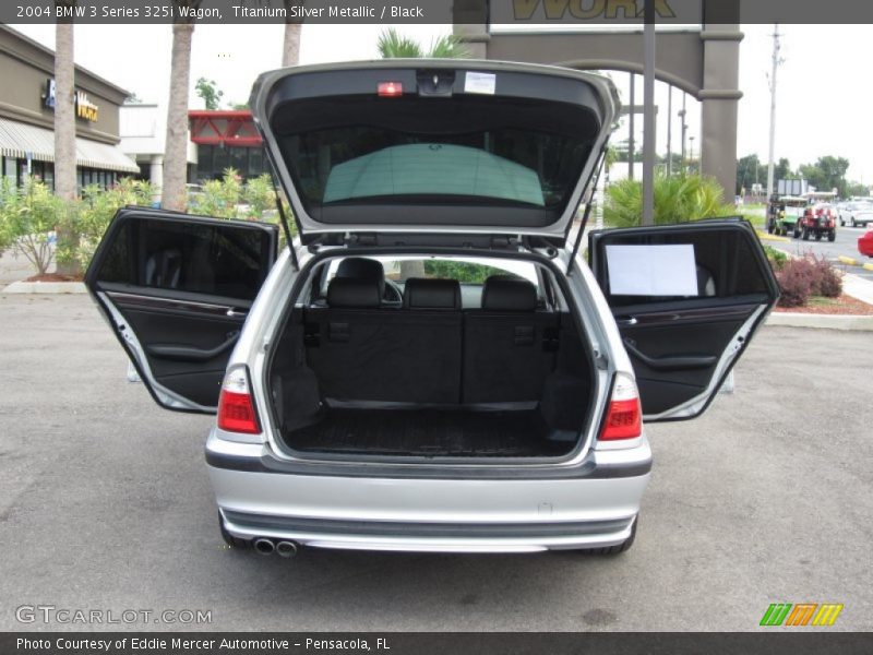 Titanium Silver Metallic / Black 2004 BMW 3 Series 325i Wagon