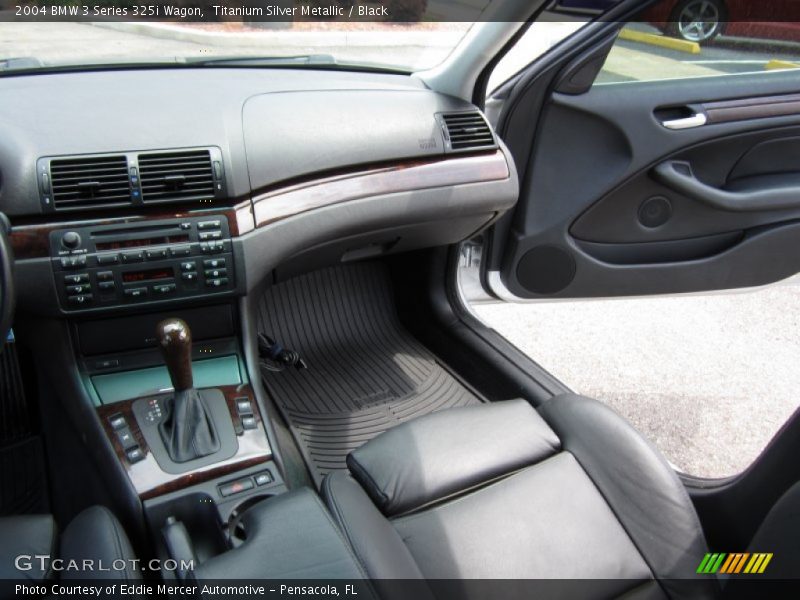 Titanium Silver Metallic / Black 2004 BMW 3 Series 325i Wagon