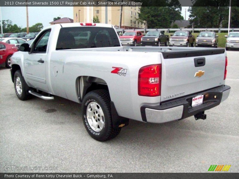 Silver Ice Metallic / Ebony 2013 Chevrolet Silverado 1500 LT Regular Cab 4x4