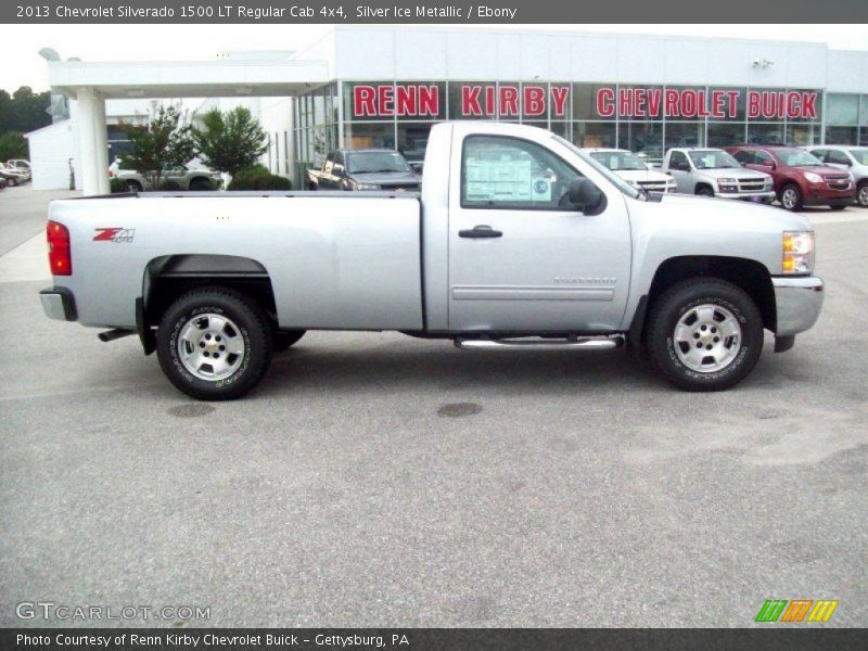 Silver Ice Metallic / Ebony 2013 Chevrolet Silverado 1500 LT Regular Cab 4x4