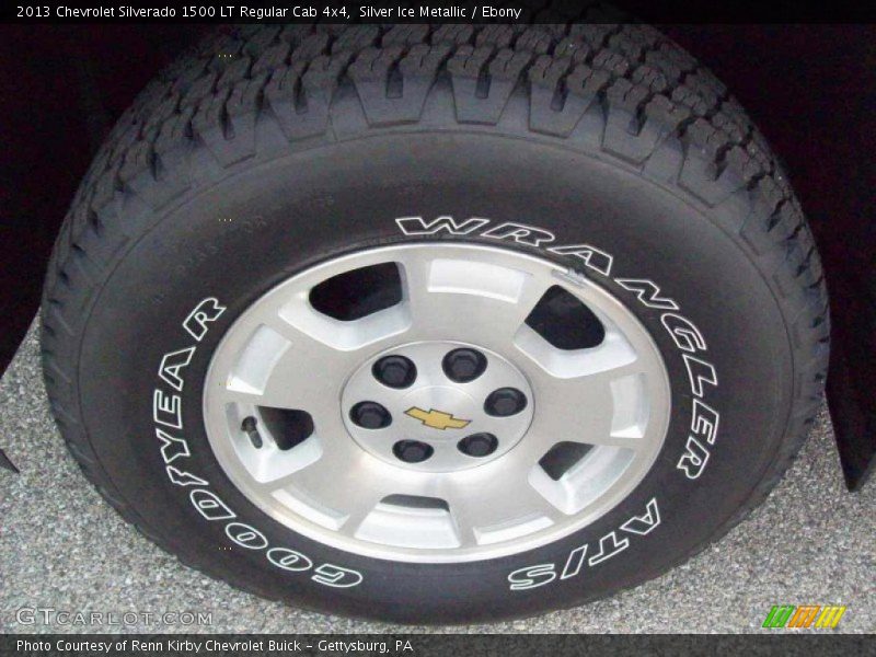 Silver Ice Metallic / Ebony 2013 Chevrolet Silverado 1500 LT Regular Cab 4x4