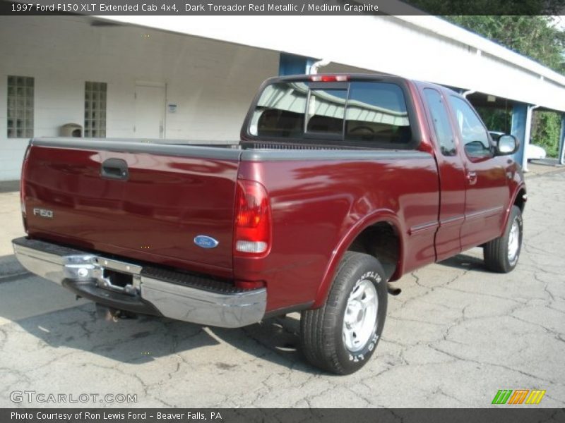 Dark Toreador Red Metallic / Medium Graphite 1997 Ford F150 XLT Extended Cab 4x4