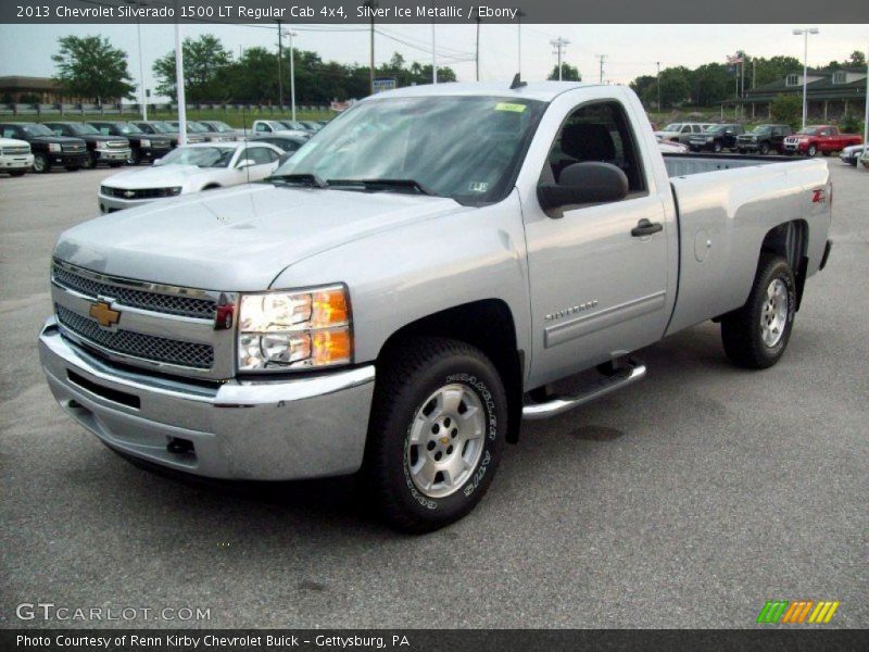 Silver Ice Metallic / Ebony 2013 Chevrolet Silverado 1500 LT Regular Cab 4x4