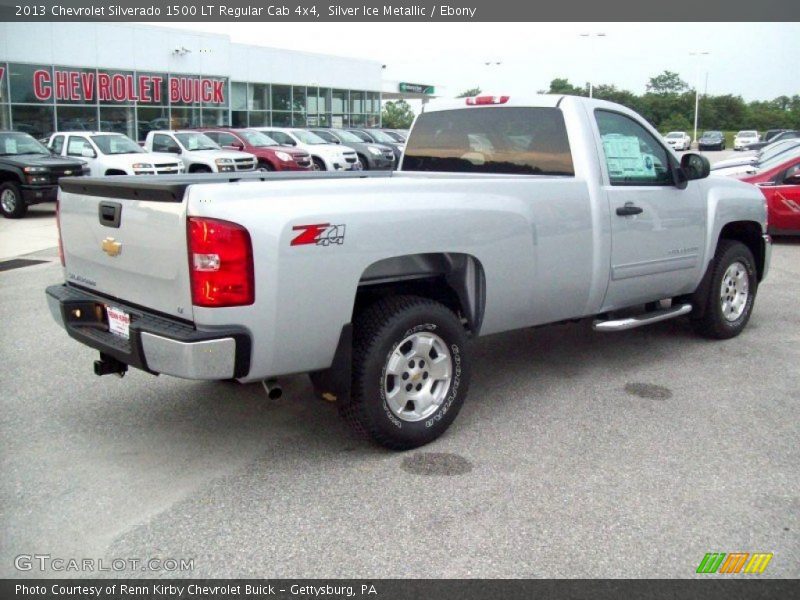 Silver Ice Metallic / Ebony 2013 Chevrolet Silverado 1500 LT Regular Cab 4x4