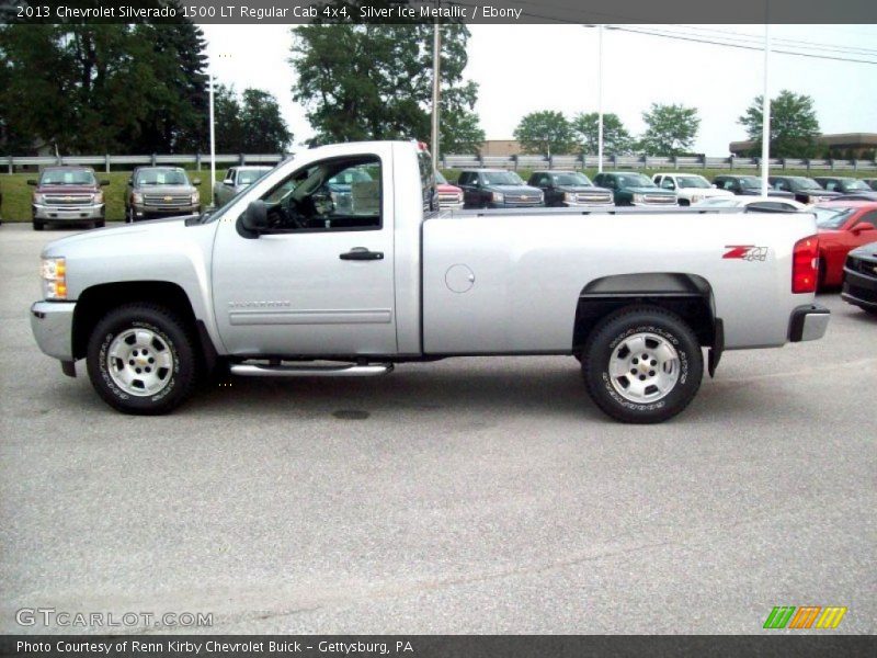 Silver Ice Metallic / Ebony 2013 Chevrolet Silverado 1500 LT Regular Cab 4x4