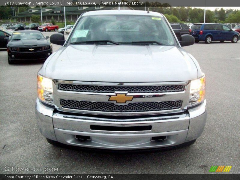 Silver Ice Metallic / Ebony 2013 Chevrolet Silverado 1500 LT Regular Cab 4x4