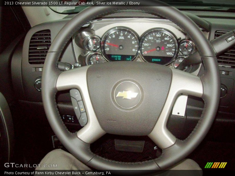 Silver Ice Metallic / Ebony 2013 Chevrolet Silverado 1500 LT Regular Cab 4x4