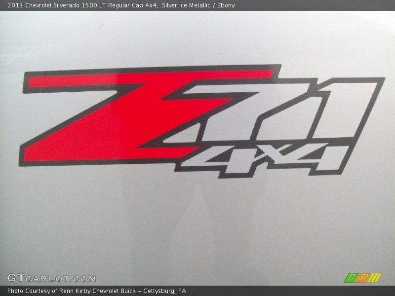 Silver Ice Metallic / Ebony 2013 Chevrolet Silverado 1500 LT Regular Cab 4x4