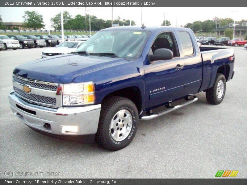 Blue Topaz Metallic / Ebony 2013 Chevrolet Silverado 1500 LT Extended Cab 4x4