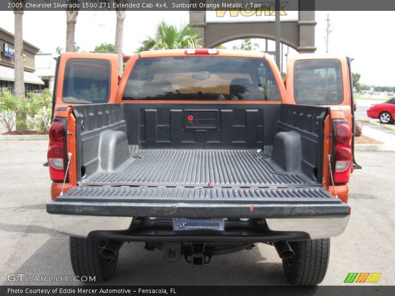 Sunburst Orange Metallic / Tan 2005 Chevrolet Silverado 1500 Z71 Extended Cab 4x4