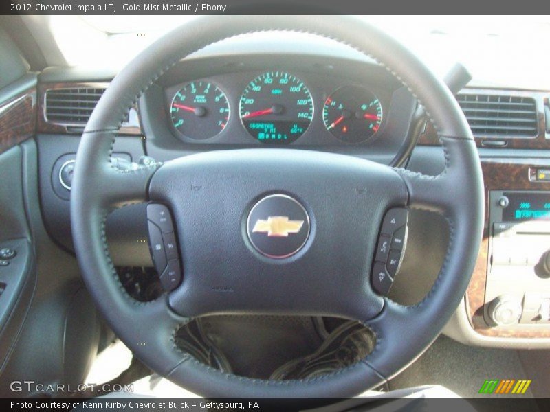 Gold Mist Metallic / Ebony 2012 Chevrolet Impala LT
