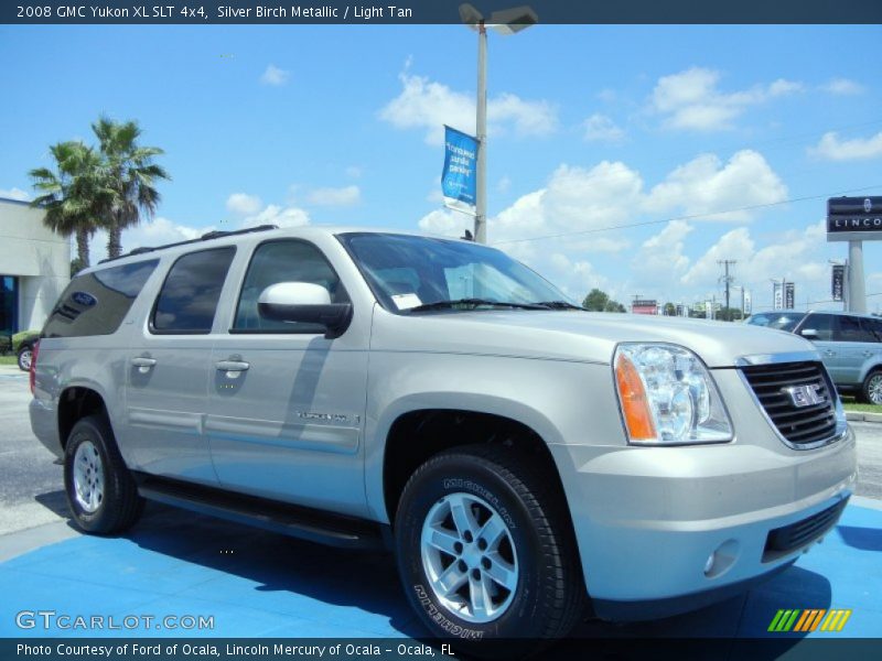 Silver Birch Metallic / Light Tan 2008 GMC Yukon XL SLT 4x4