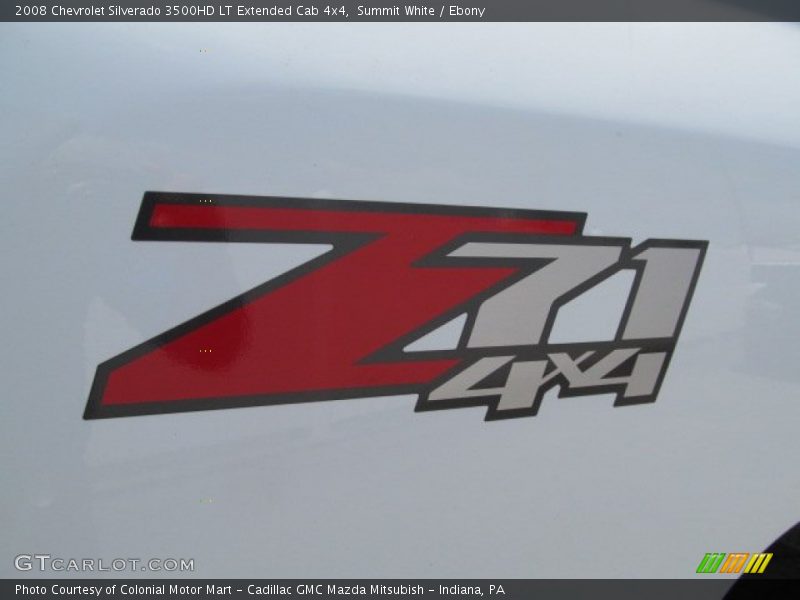 Summit White / Ebony 2008 Chevrolet Silverado 3500HD LT Extended Cab 4x4