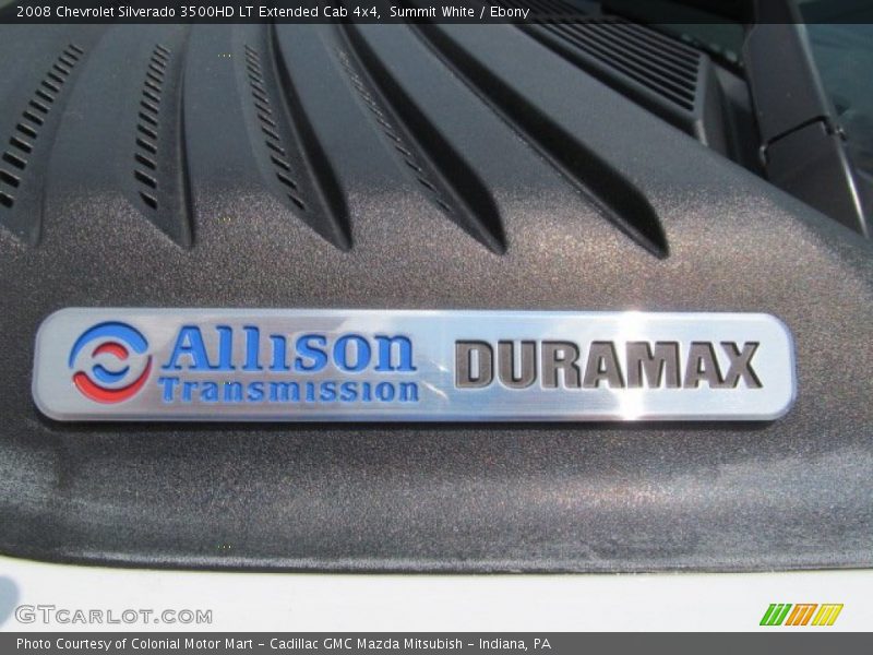 Summit White / Ebony 2008 Chevrolet Silverado 3500HD LT Extended Cab 4x4