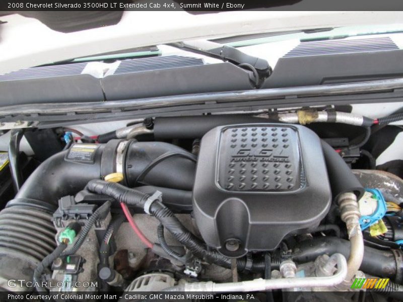 Summit White / Ebony 2008 Chevrolet Silverado 3500HD LT Extended Cab 4x4