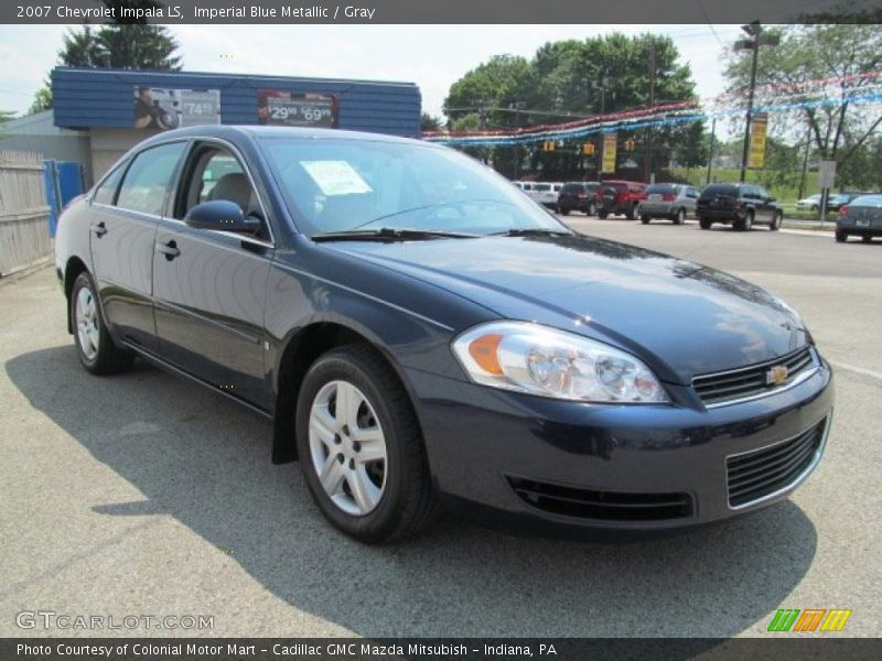 Imperial Blue Metallic / Gray 2007 Chevrolet Impala LS