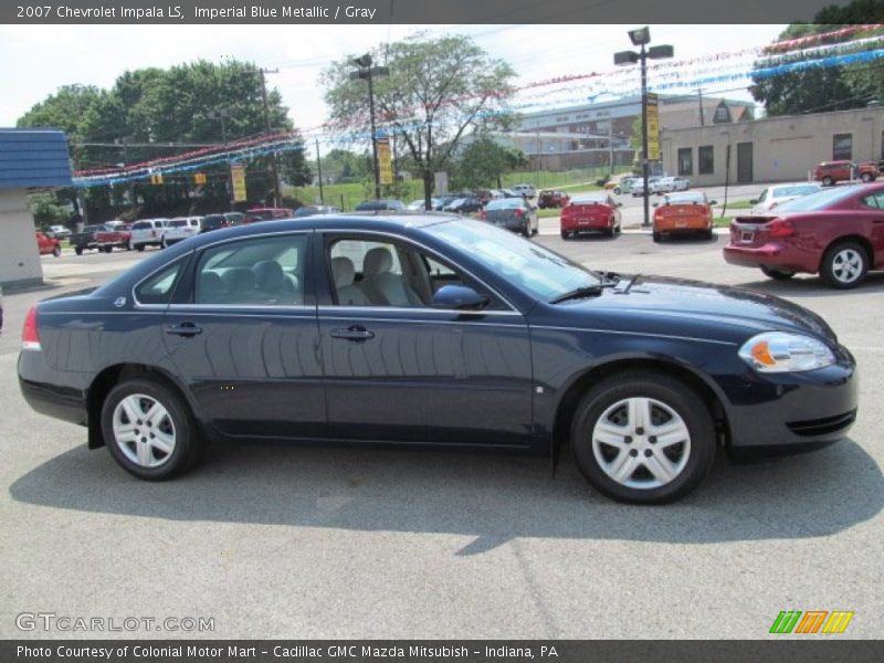 Imperial Blue Metallic / Gray 2007 Chevrolet Impala LS