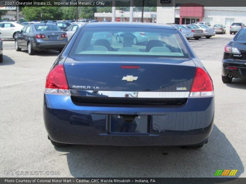 Imperial Blue Metallic / Gray 2007 Chevrolet Impala LS