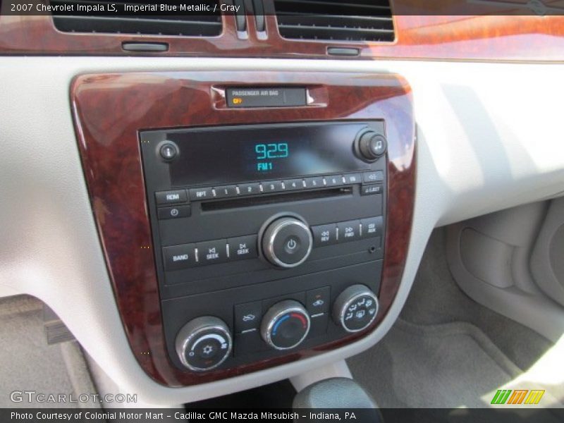 Imperial Blue Metallic / Gray 2007 Chevrolet Impala LS