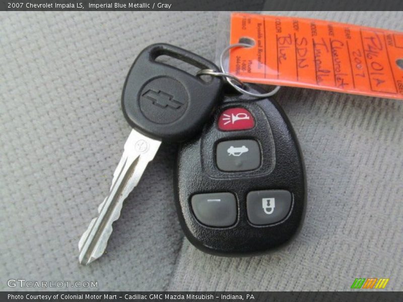Imperial Blue Metallic / Gray 2007 Chevrolet Impala LS