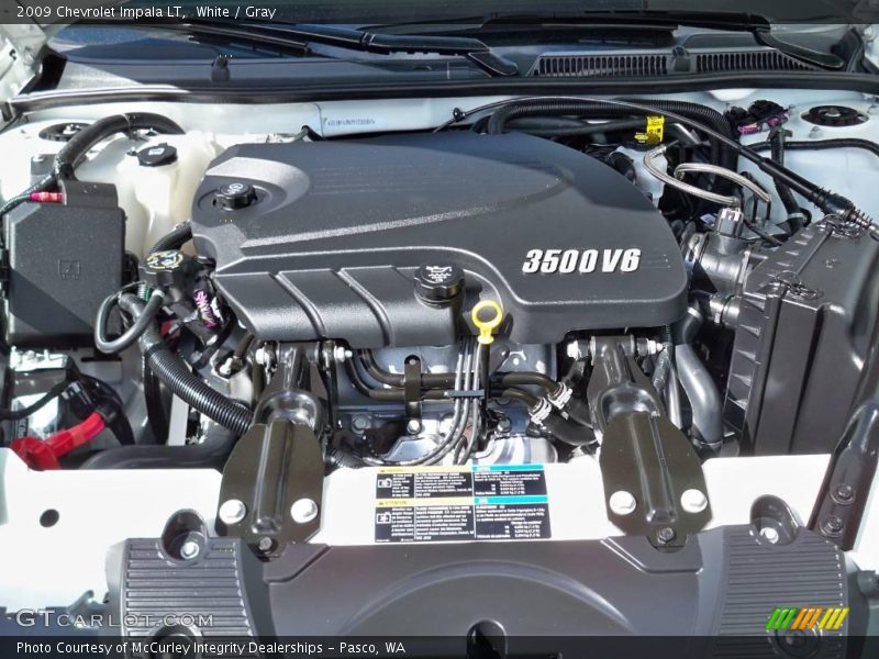 White / Gray 2009 Chevrolet Impala LT