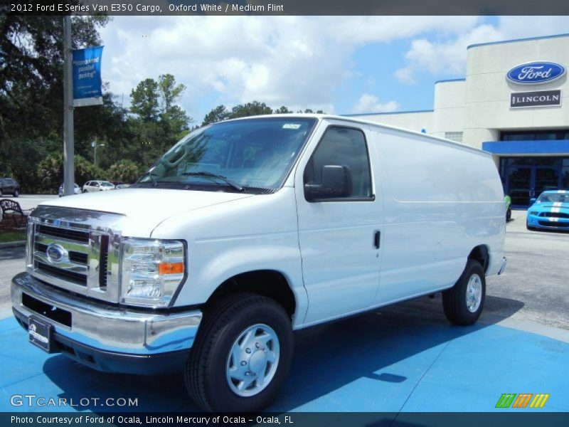 Oxford White / Medium Flint 2012 Ford E Series Van E350 Cargo