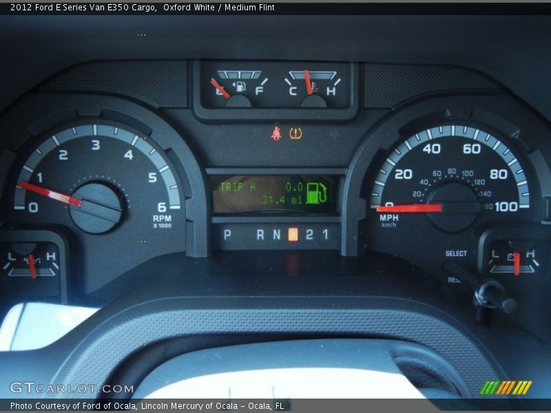 Oxford White / Medium Flint 2012 Ford E Series Van E350 Cargo