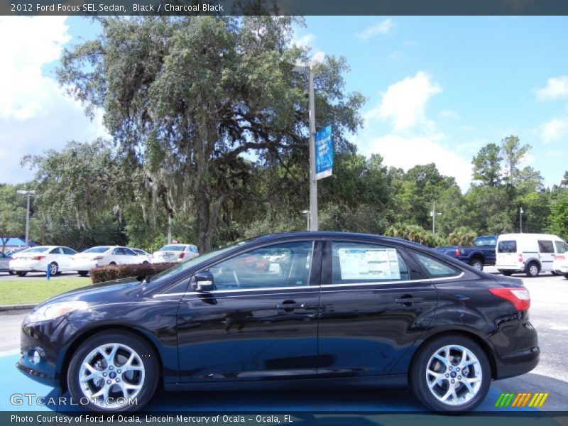 Black / Charcoal Black 2012 Ford Focus SEL Sedan