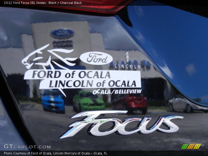 Black / Charcoal Black 2012 Ford Focus SEL Sedan