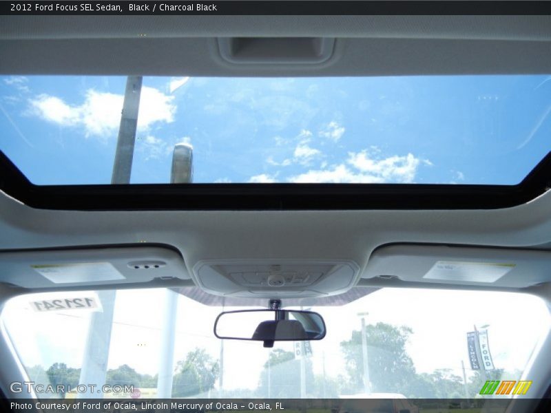 Black / Charcoal Black 2012 Ford Focus SEL Sedan