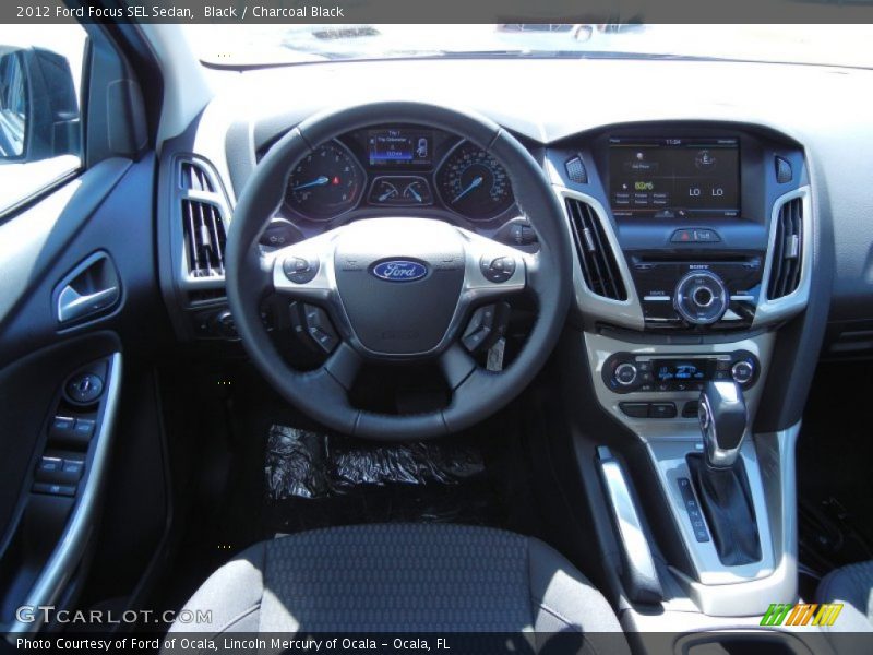Black / Charcoal Black 2012 Ford Focus SEL Sedan