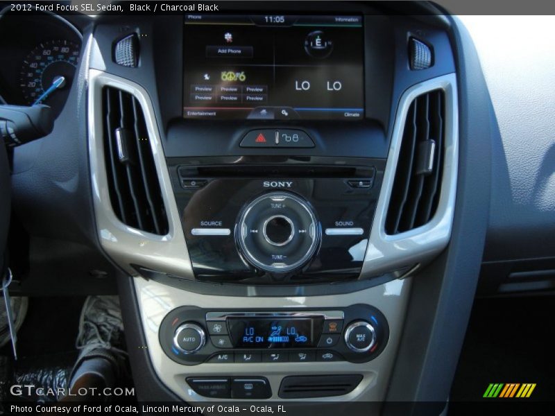 Black / Charcoal Black 2012 Ford Focus SEL Sedan