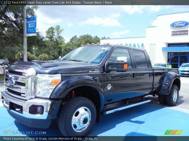 Tuxedo Black / Black 2012 Ford F450 Super Duty Lariat Crew Cab 4x4 Dually