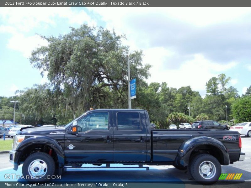 Tuxedo Black / Black 2012 Ford F450 Super Duty Lariat Crew Cab 4x4 Dually