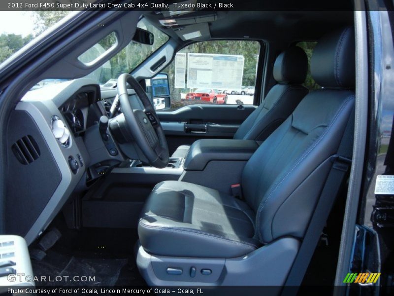  2012 F450 Super Duty Lariat Crew Cab 4x4 Dually Black Interior