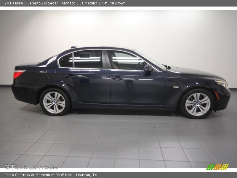 Monaco Blue Metallic / Natural Brown 2010 BMW 5 Series 528i Sedan