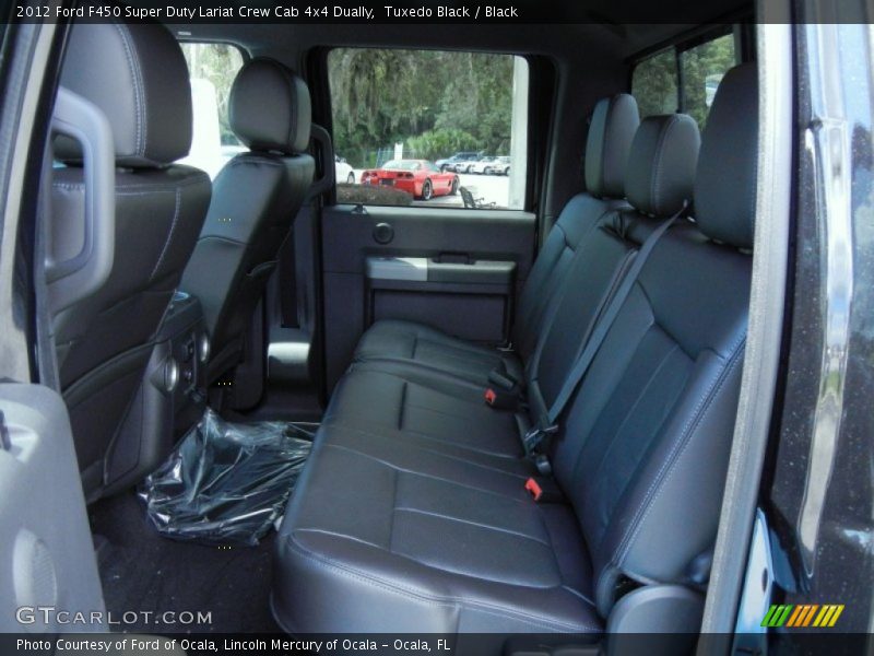 Rear Seat of 2012 F450 Super Duty Lariat Crew Cab 4x4 Dually