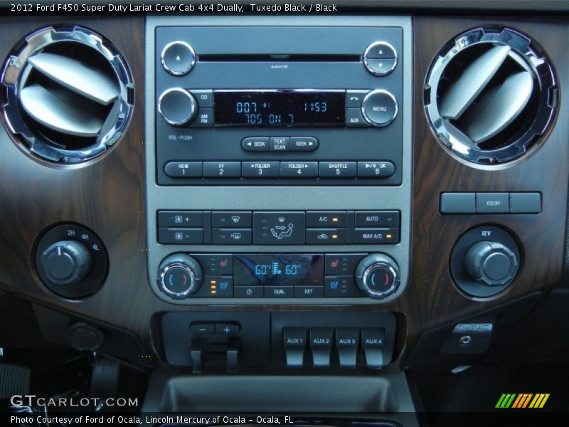 Controls of 2012 F450 Super Duty Lariat Crew Cab 4x4 Dually