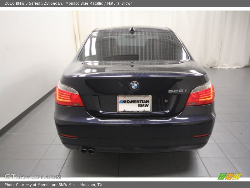 Monaco Blue Metallic / Natural Brown 2010 BMW 5 Series 528i Sedan